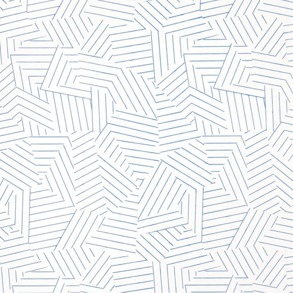 Miles Redd for Schumacher Deconstructed Stripe Cobalt Wallpaper,Two Sealed Rolls - Picture 1 of 3